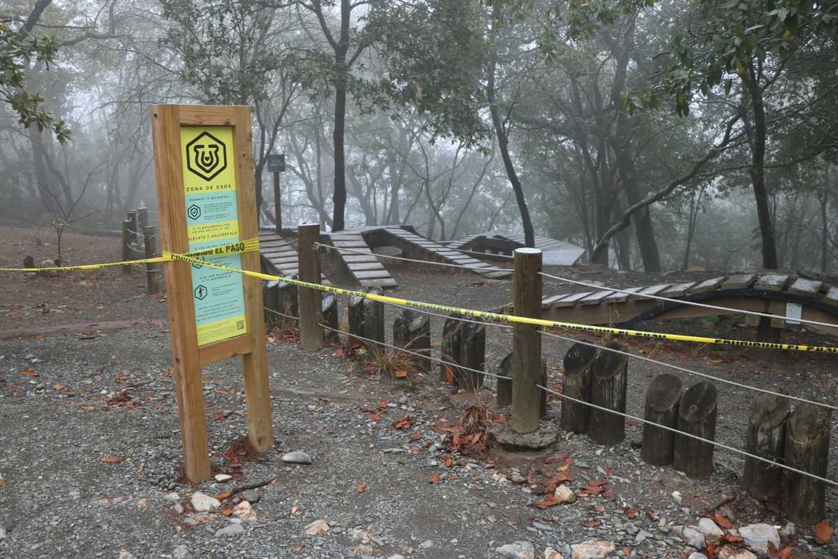 La zona fue acordonada por las autoridades de Protección Civil para evitar accidentes. Foto: Leonel Rocha