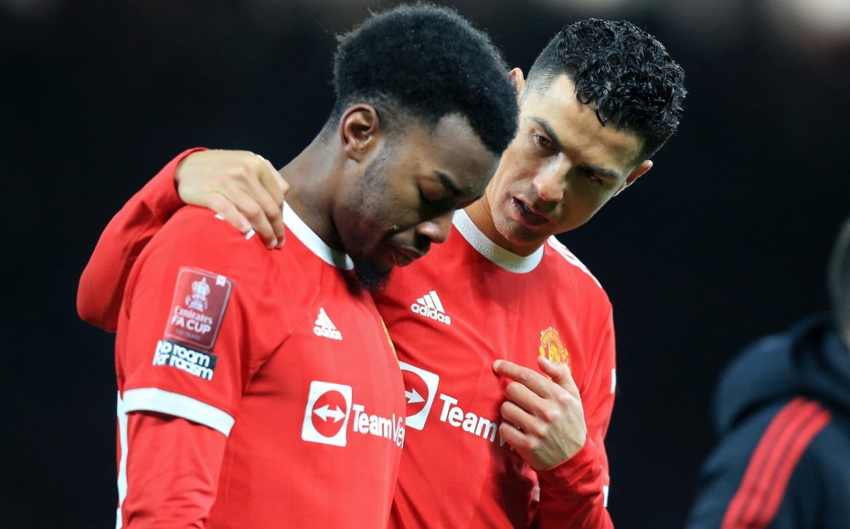 Anthony Elanga recibe insultos racistas tras fallar penal en la FA Cup (AFP)