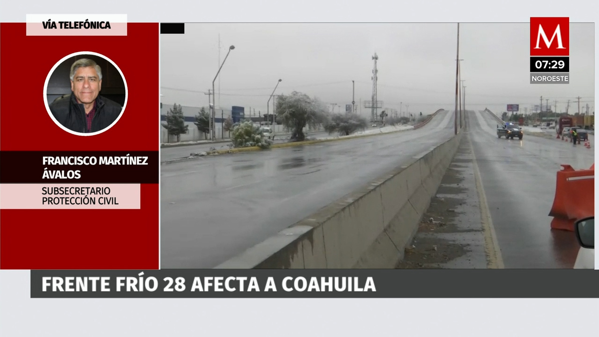 Frente frío número 28 afecta a Coahuila