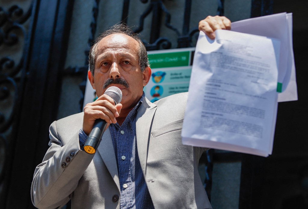 Hector Valer, ex primer ministro de Perú. (AFP)