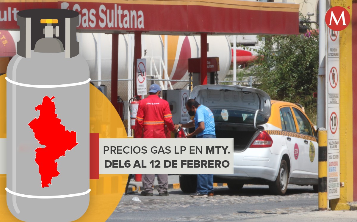 Precios del gas LP en Nuevo León del 6 al 12 de febrero del 2022. Foto: Leonel Rocha.