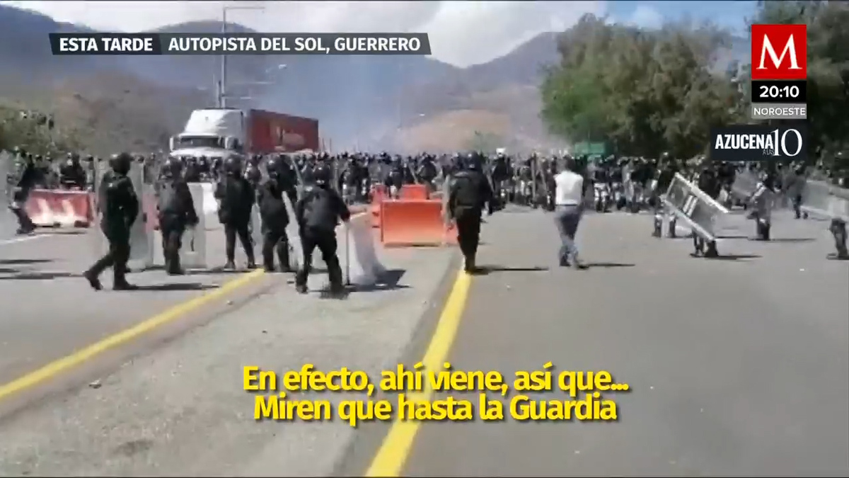 Se registró un enfrentamiento entre normalistas y la Guardia Nacional en Guerrero
