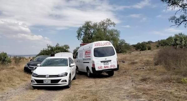 Agentes de Seguridad Municipal se trasladaron al lugar señalado como la cantera, cerca de la carretera México-Pachuca, donde confirmaron había un homb