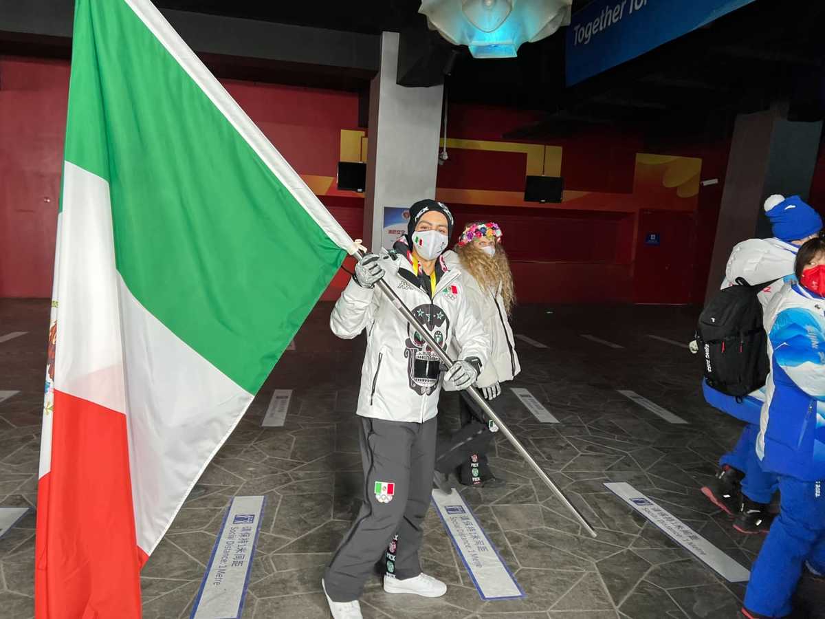 Así vivió Donovan Carrillo la inauguración de Beijing 2022 (Twitter @juegosolimpicos)