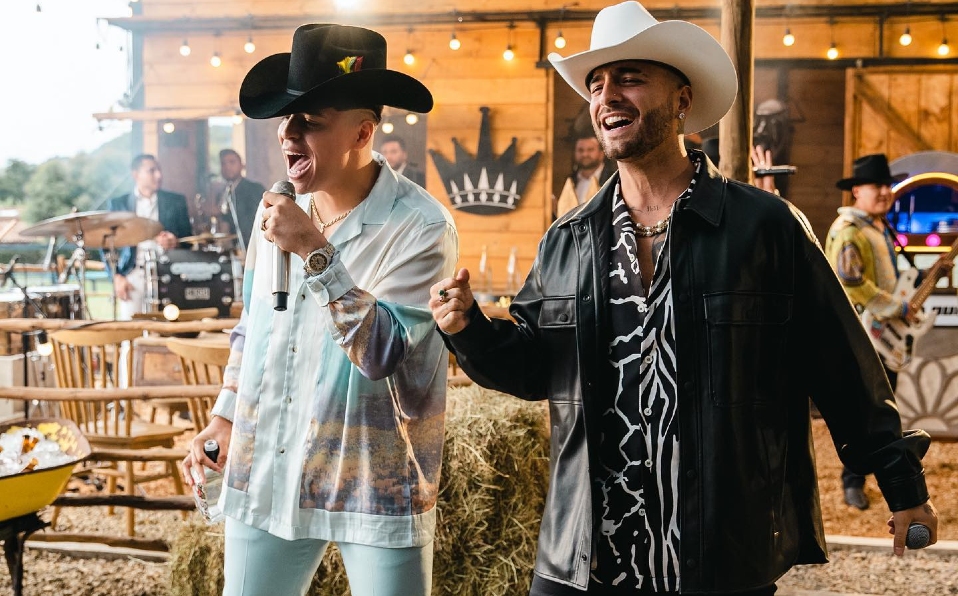 Maluma y Eduin Caz de Grupo Firme (Instagram)