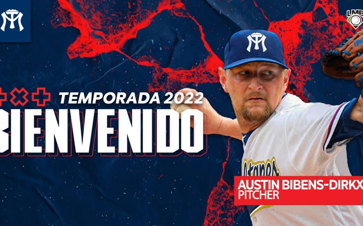Sultanes anuncia a Austin Bibens-Dirkx, pitcher derecho ex ligamayorista (Cortesía)