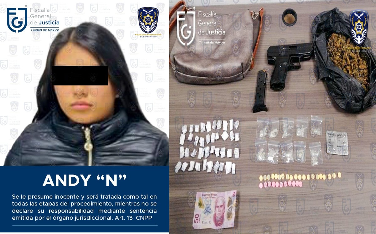Andy "N" traía 39 envoltorios de cocaína. | FGJCDMX