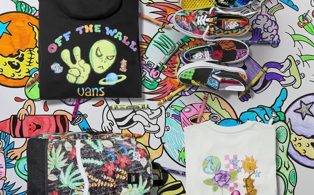 Así luce la colección de Vans y Crayola (Cortesía).
