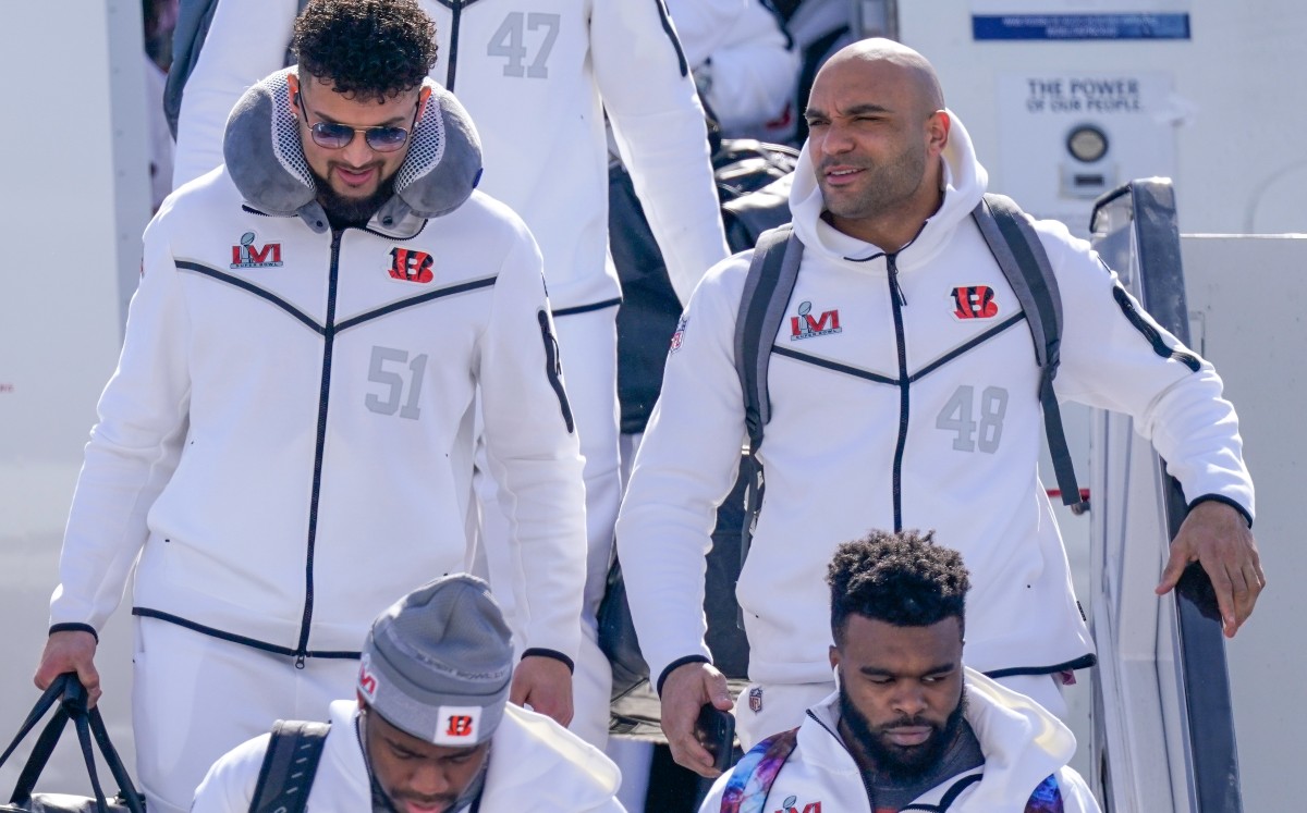 Bengalíes de Cincinnati llegan a Los Ángeles para el Super Bowl 2022 (AP)