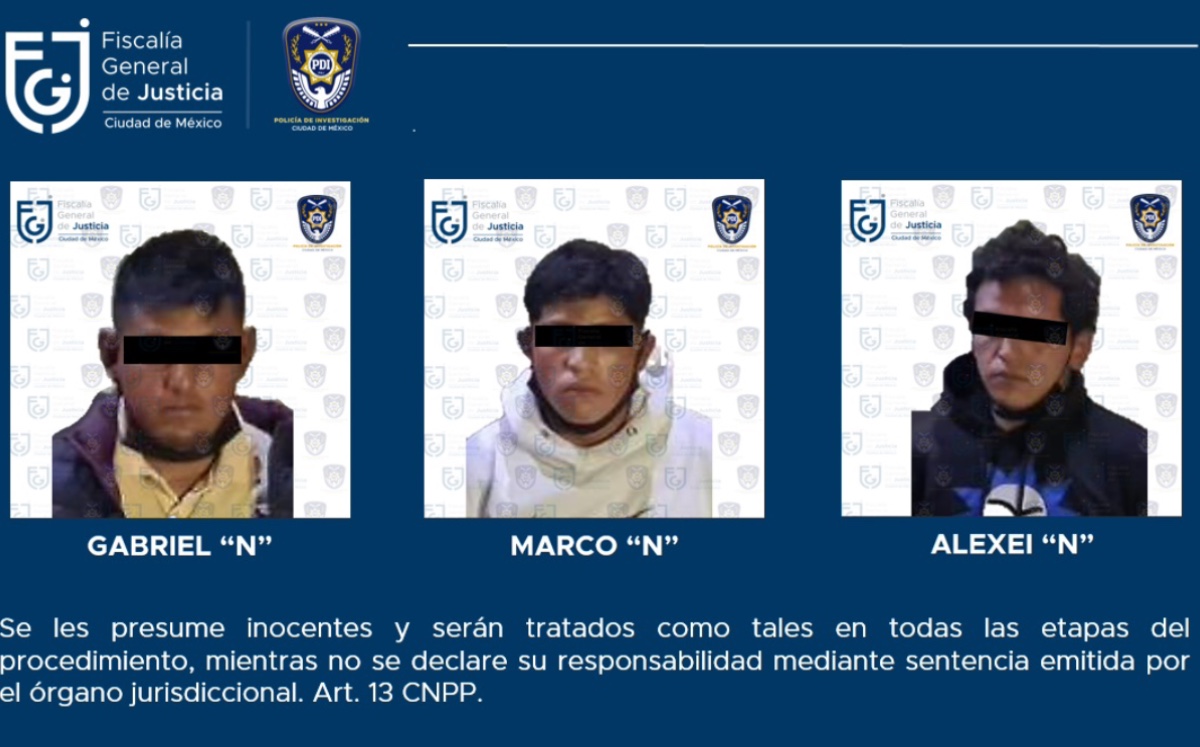 Detenidos presuntos integrantes del Cártel de Tláhuac en CdMx. (Especial)