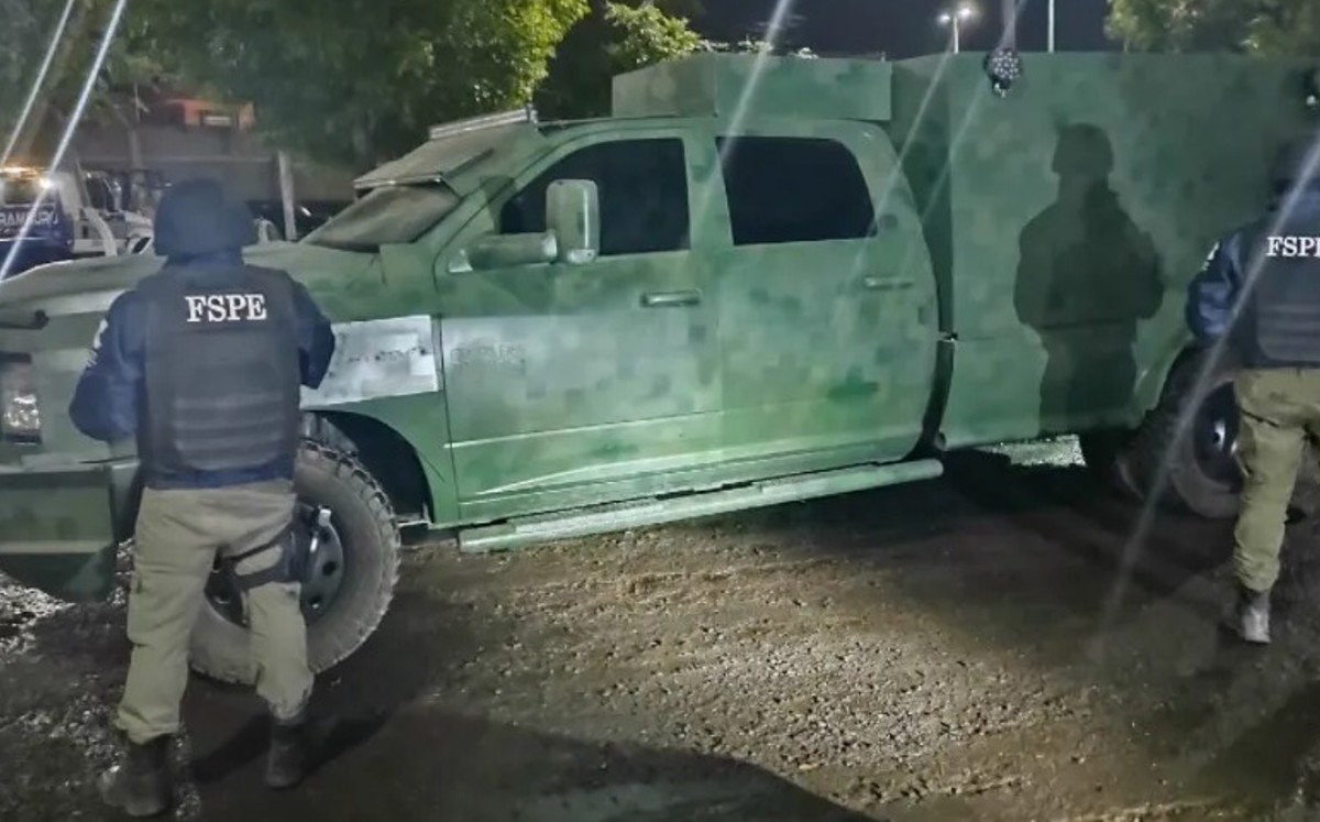 El vehículo simulaba ser un tanque de guerra