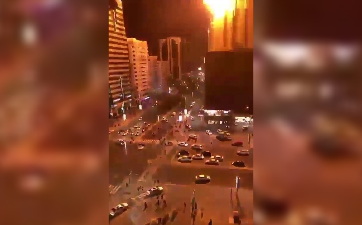 La explosión se reportó durante la madrugada del miércoles en Abu Dabi. (Twitter)