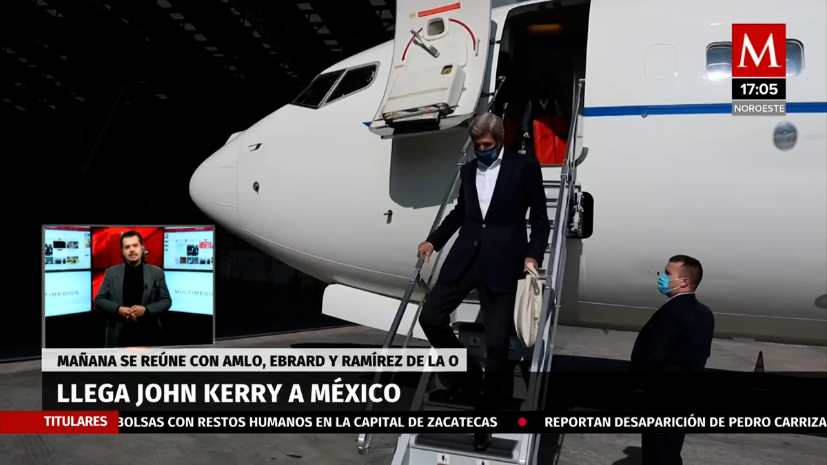 John Kerry llega a México para diálogo con AMLO sobre el cambio climático