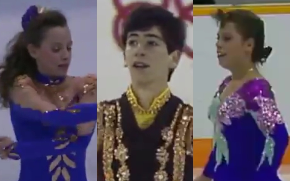 Mayda Navarro, Ricardo Olavarrieta y Diana Encinas Evans, patinadores mexicanos (Twitter @juegosolimpicos)