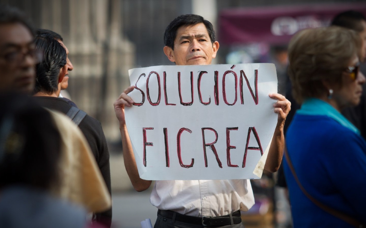 Los afectados por el fraude de Ficrea se han manifestado en múltiples ocasiones. | Cuartoscuro