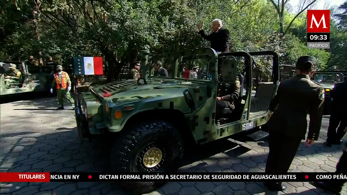 En el bosque de Chapultepec se celebra el 109 aniversario de la marcha de la lealtad
