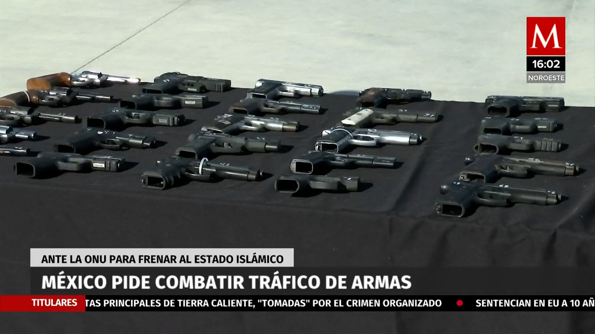 México pide a Consejo de Seguridad combatir tráfico de armas