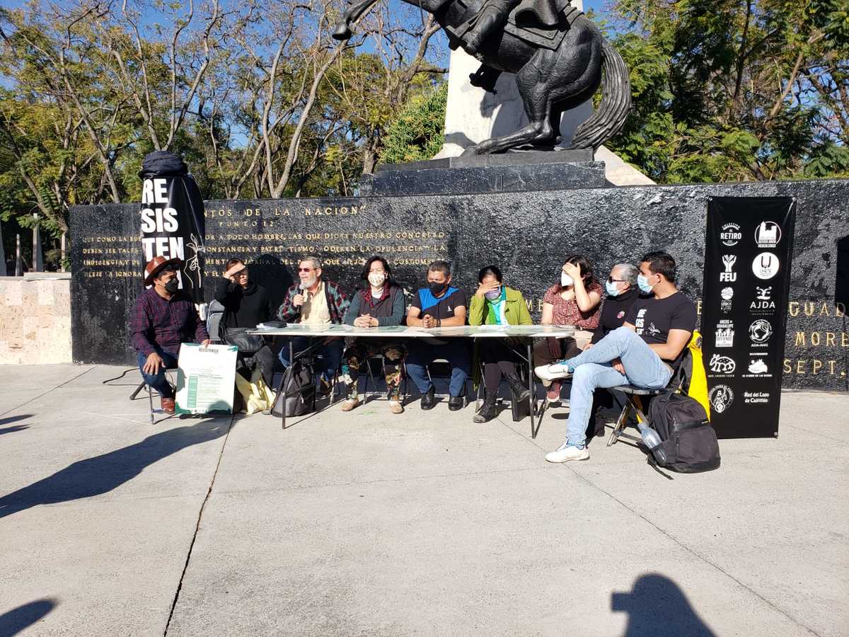 Red Resistencia Jalisco se suma a la lucha por la reubicación del Hospital de la Mujer. (Diana Barajas)