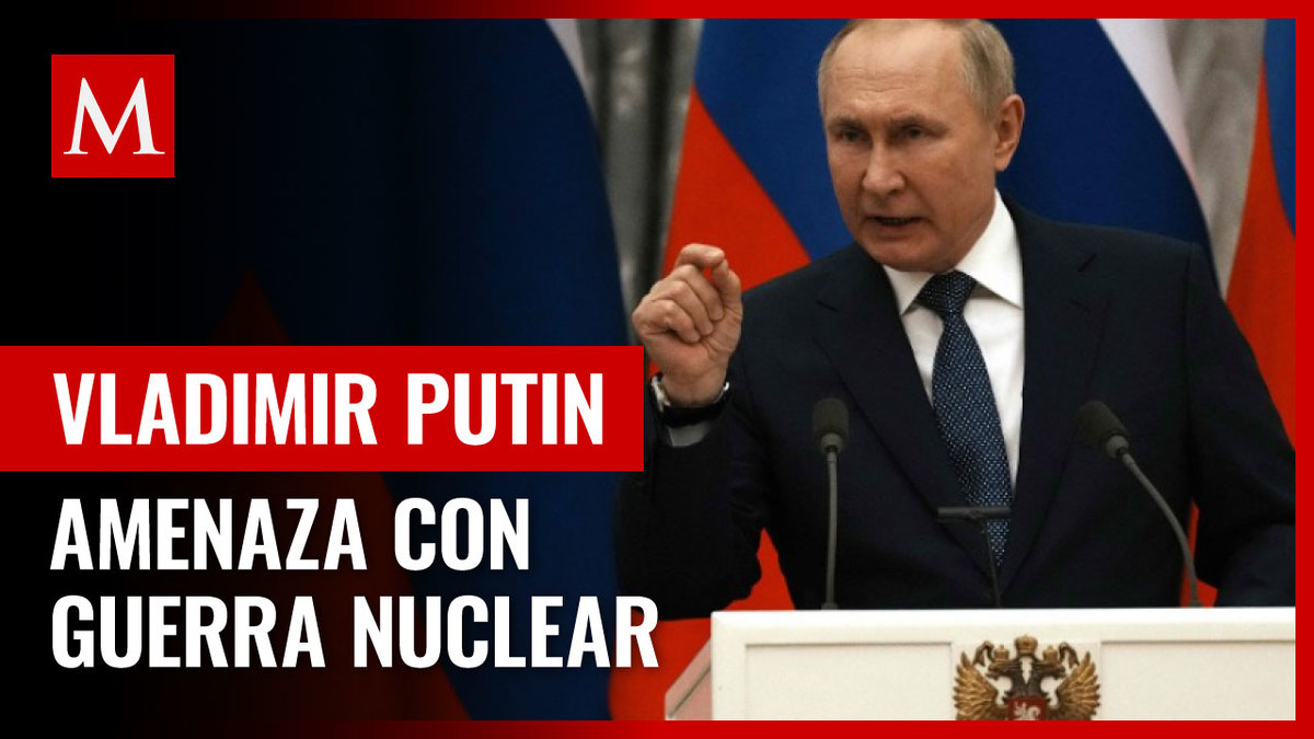 Vladímir Putin amenaza con guerra nuclear si Ucrania se une a la OTAN