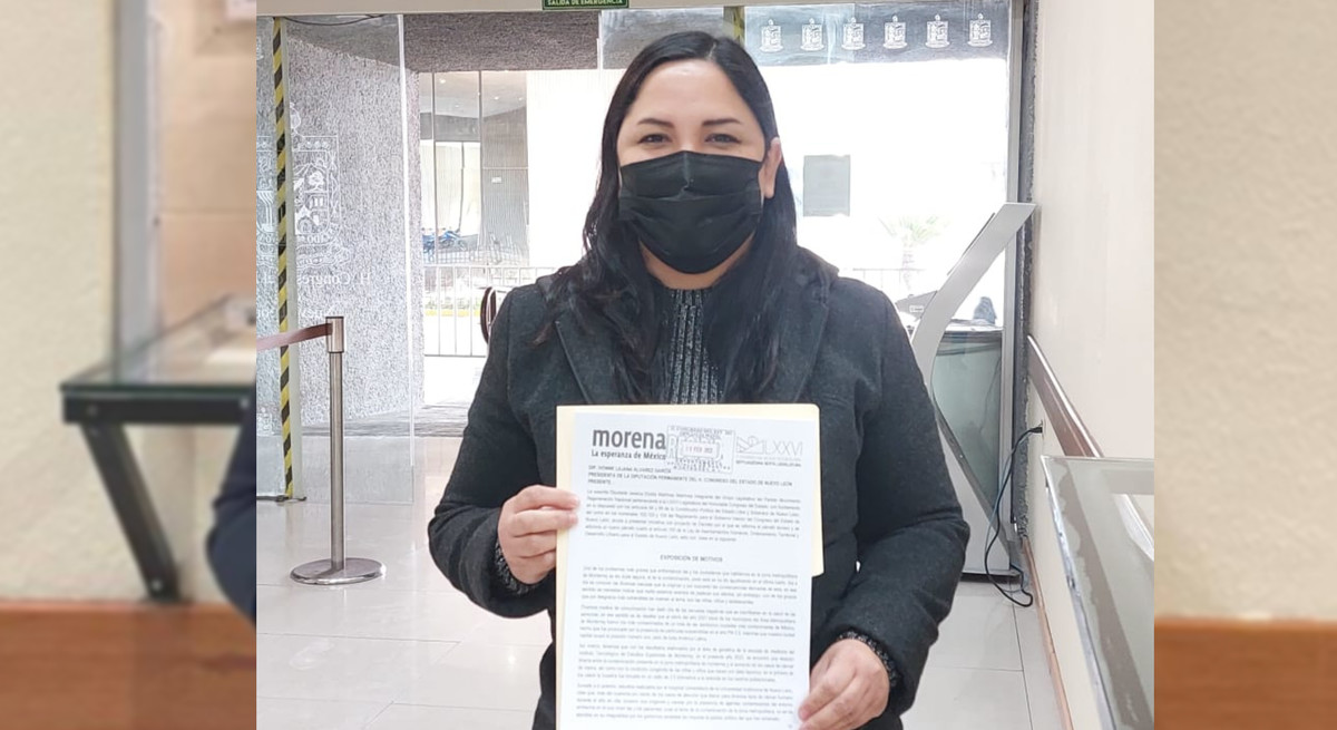 La coordinadora de Morena en el Congreso de Nuevo León, Jessica Martínez. Foto: Especial