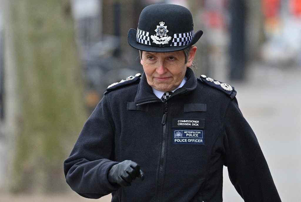 Cressida Dick, ahora ex jefa del departamento de policía de Londres. (AFP)
