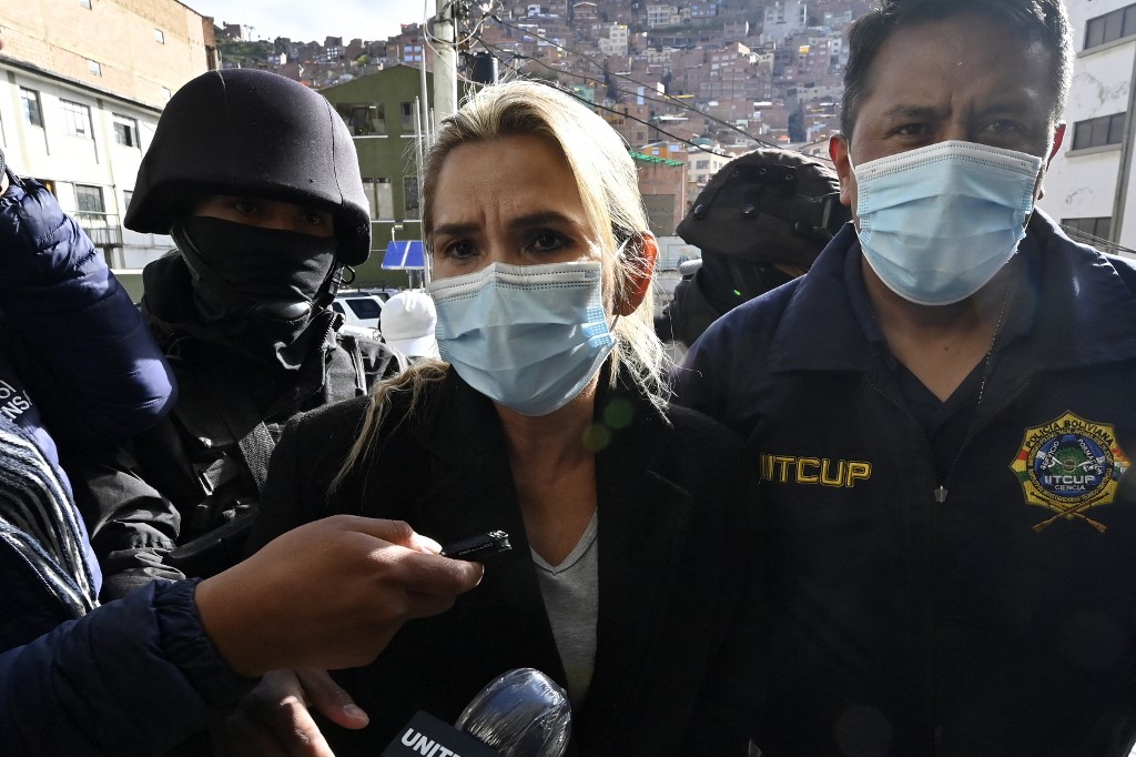 Jeanine Áñez está encarcelada de forma preventiva en Bolivia. | AFP