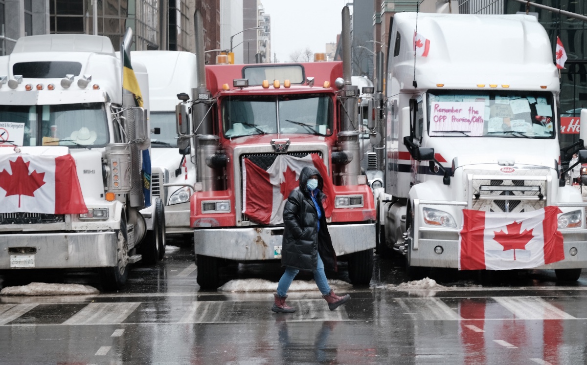 La protesta ha paralizado la industria automotriz en Canadá. (AFP)