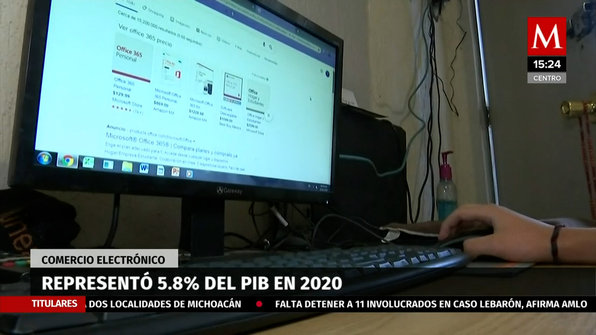 Comercio electrónico representó 5.8% del PIB en 2020