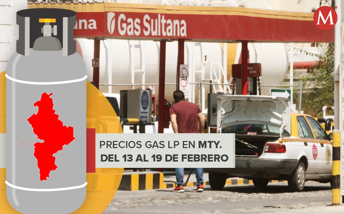 Precios del gas LP en Nuevo León del 13 al 19 de febrero del 2022. LEONEL ROCHA.
