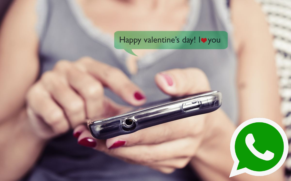 WhatsApp San Valentín (Shutterstock).