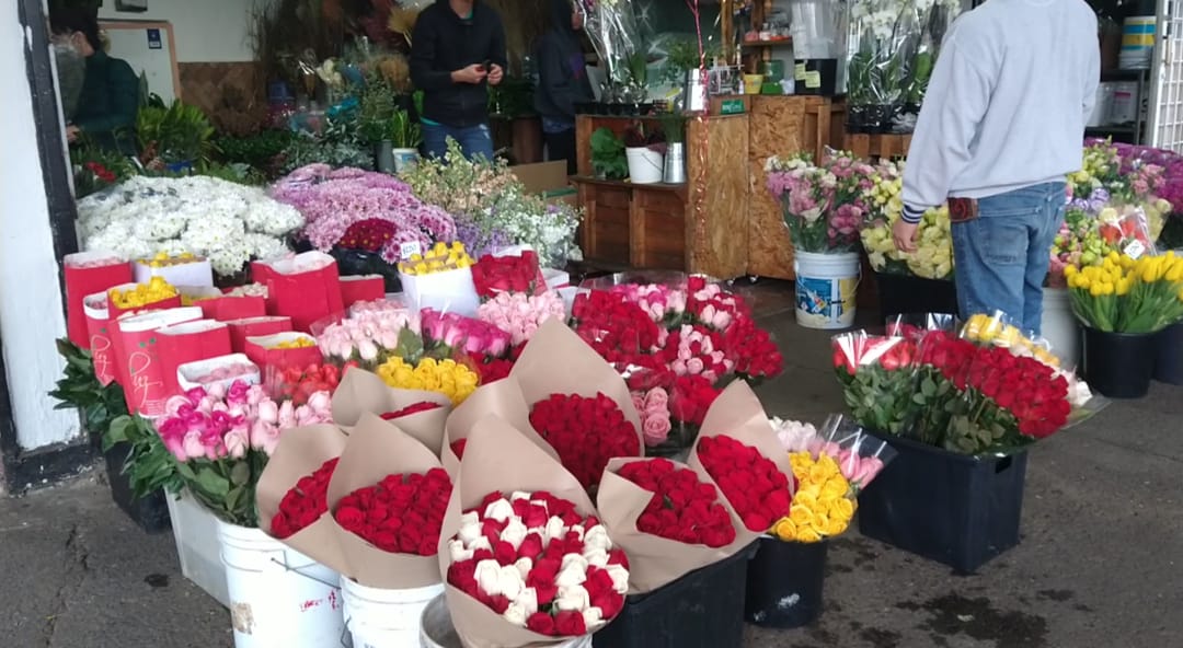 Pese a día del Amor, las ventas de flores permanecen bajas. (Roberto Hurtado)
