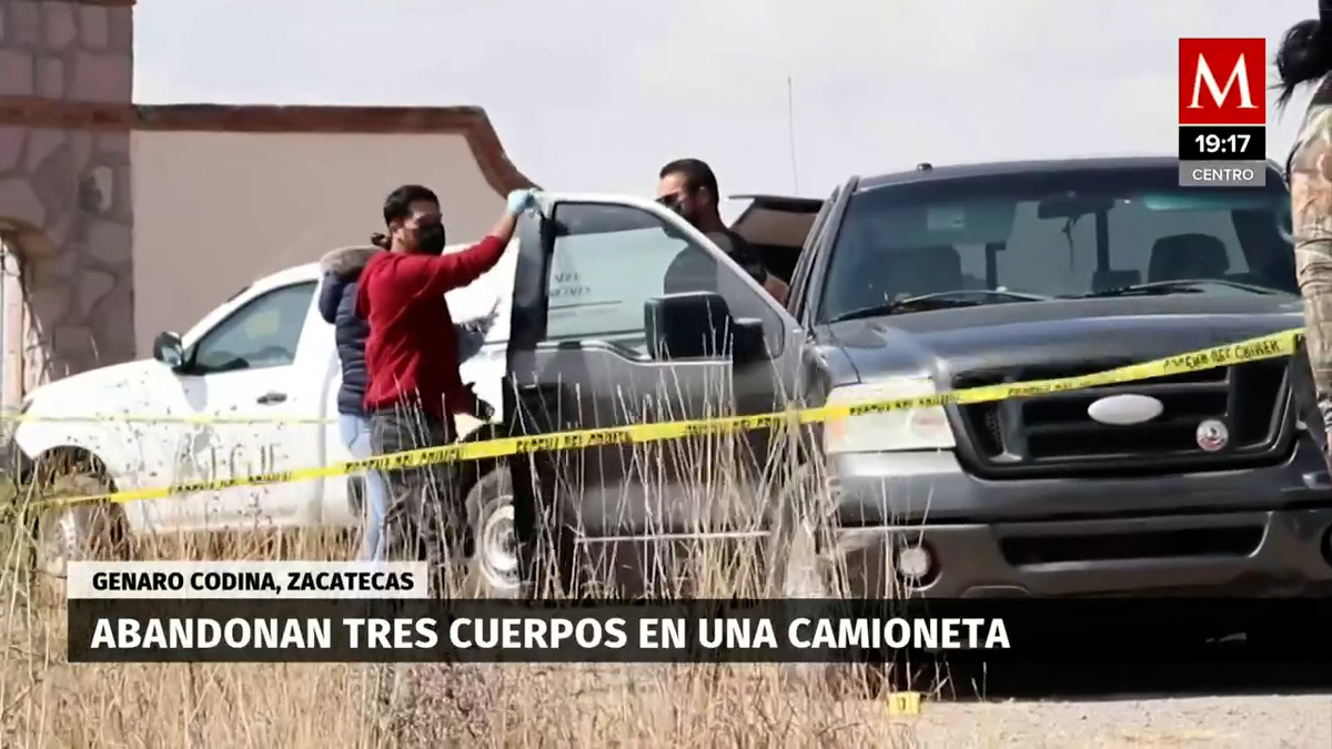 Zacatecas. Abandonan camioneta con cadáveres en rancho El Marengo