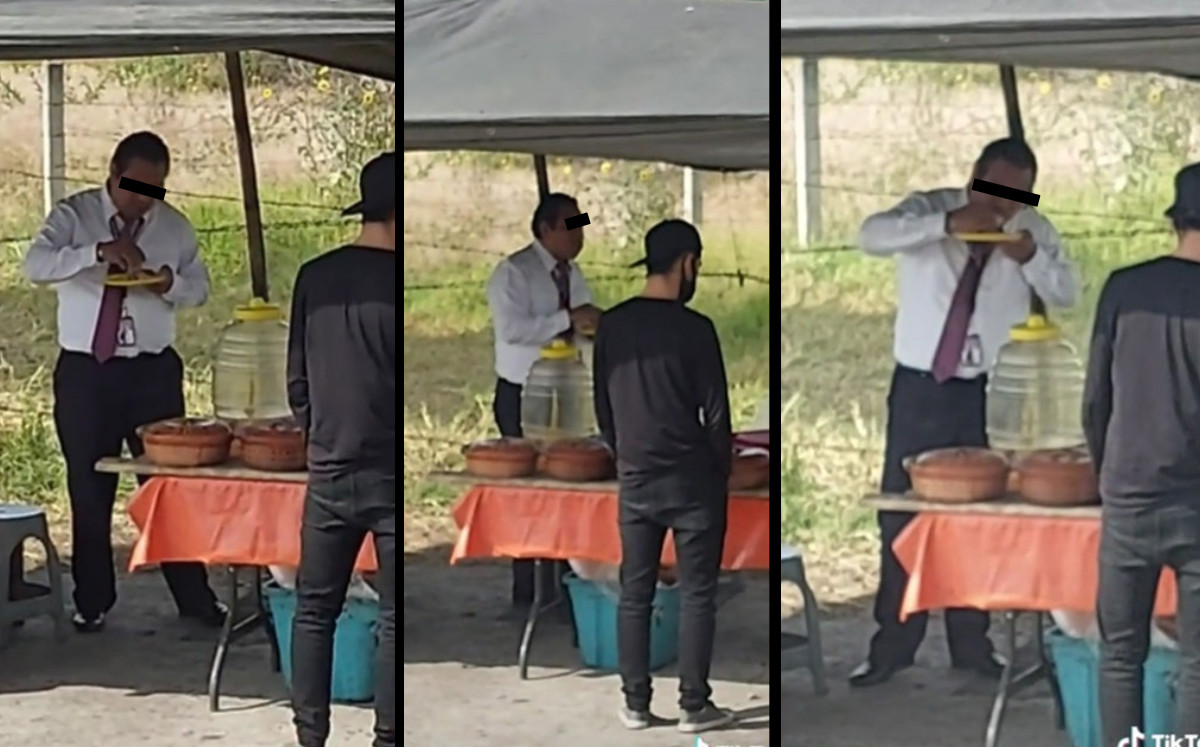 Exhiben a chofer de autobús por bajar a comer tacos |Especial