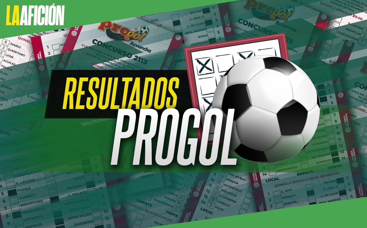 Resultados del Progol 2112 del lunes 14 de febrero de 2022