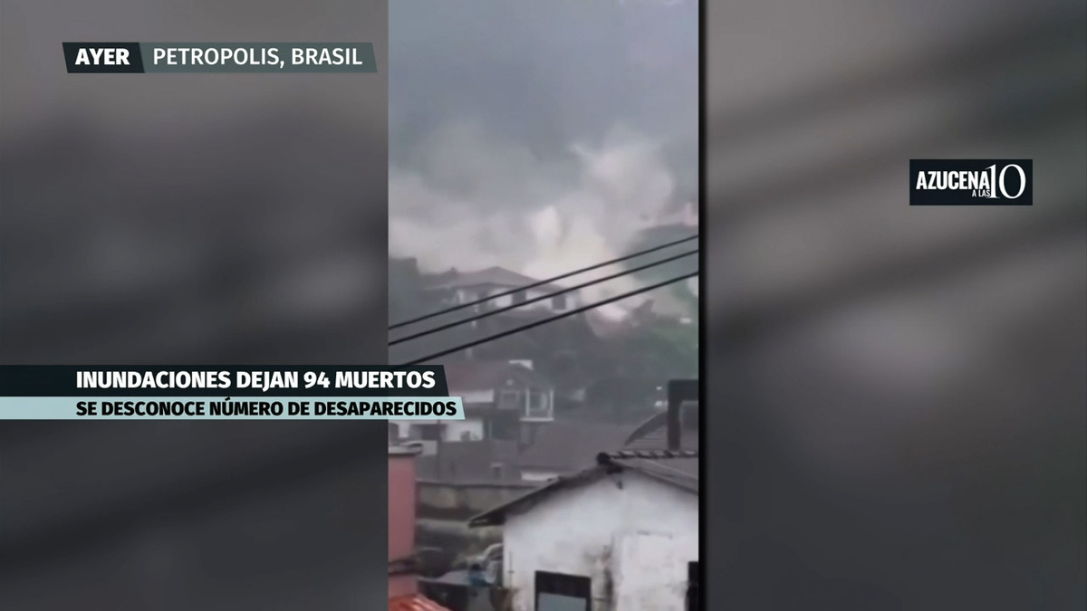 En Brasil, fuertes lluvias en Río dejan casi un centenar de muertos