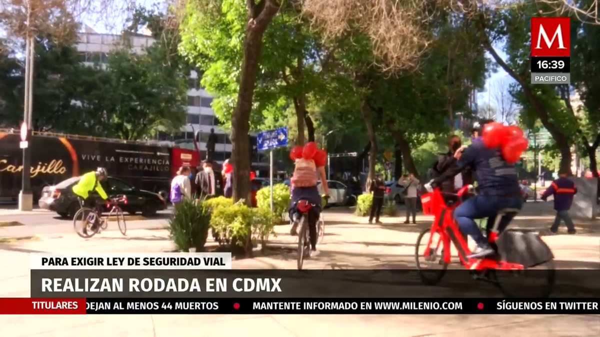 Con rodada exigen Ley de seguridad vial