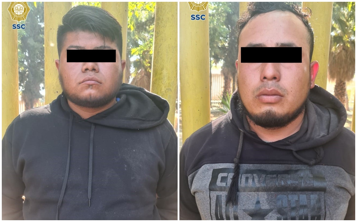 Los detenidos trabajan para hombre apodado 'El Ganso'. | Fotos SSC de CdMx