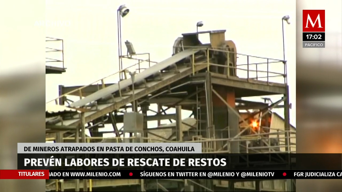 En Coahuila, se prevén trabajos de rescate de los mineros