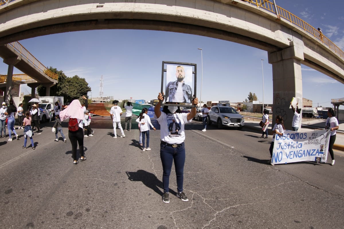 Manifestación en Gómez Palacio. (Rolando Riestra)
