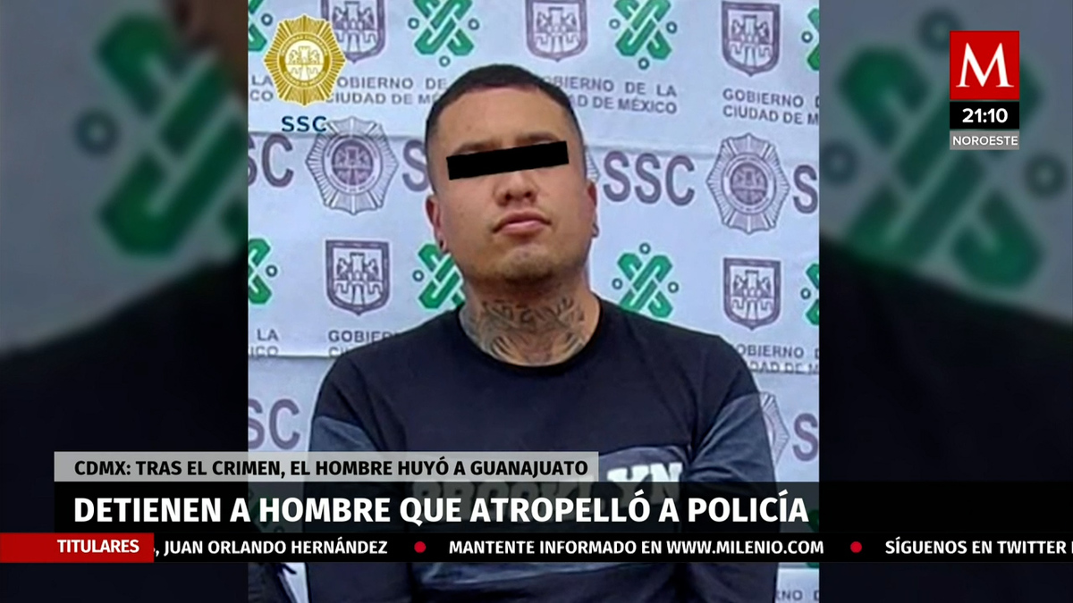 Detienen a hombre que atropelló a un policía de tránsito en CdMx