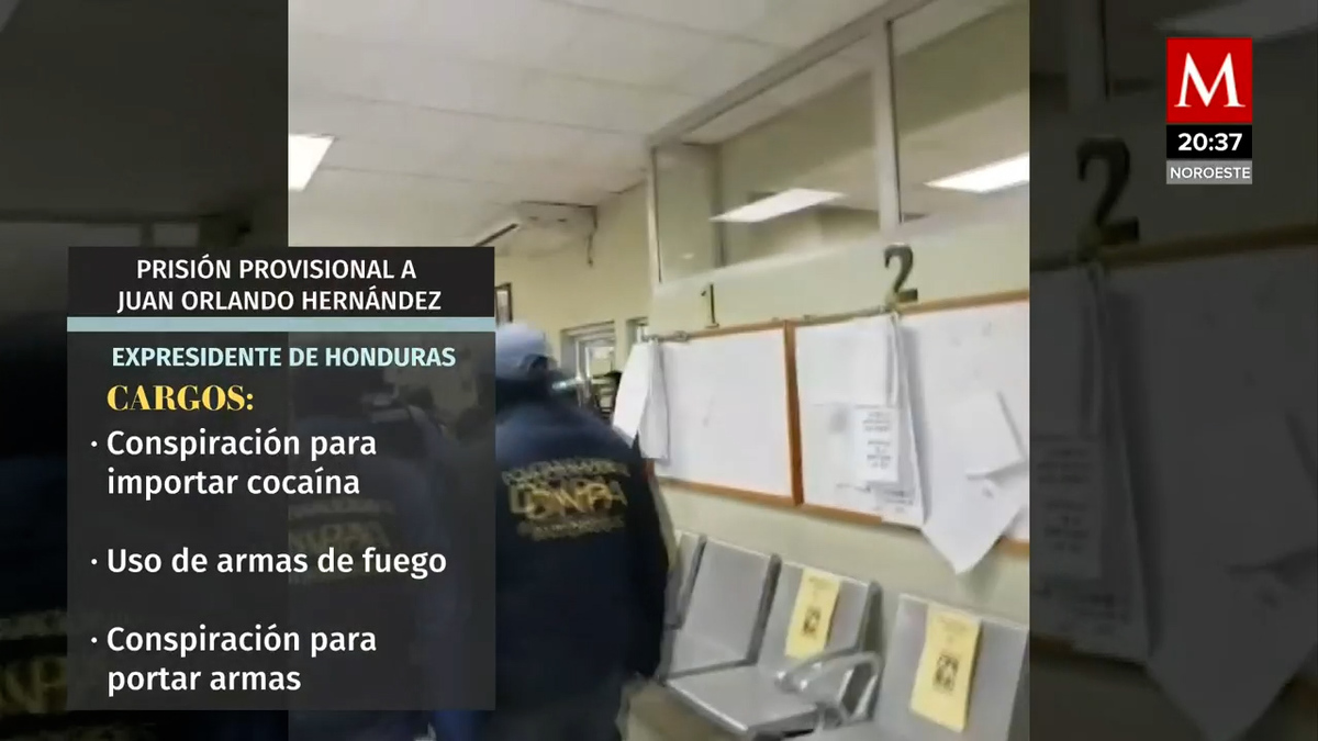 Dictan prisión preventiva de un mes a expresidente de Honduras