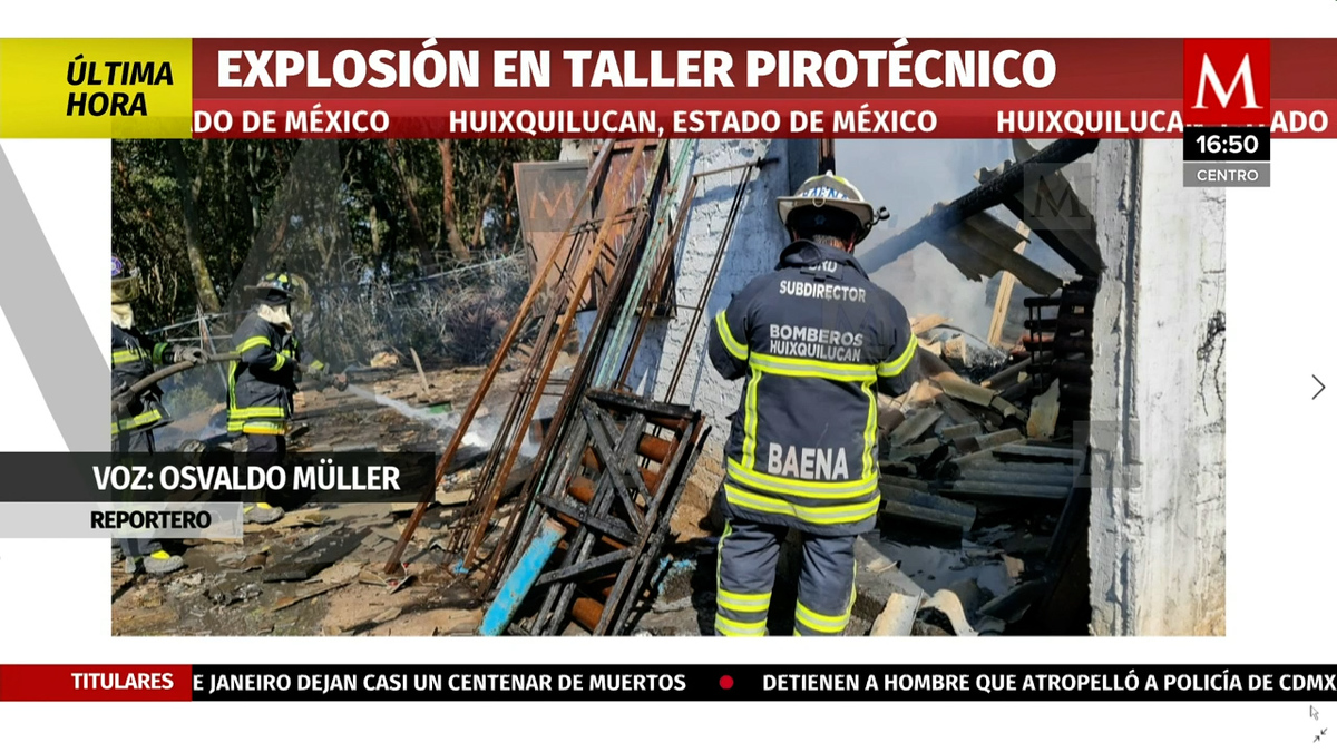 En Edomex, explosión de polvorín en Huixquilucan deja un muerto