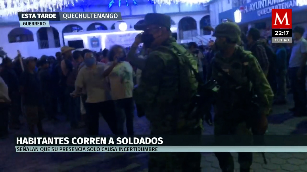 En Guerrero, pobladores de Quechultenango retienen a militares