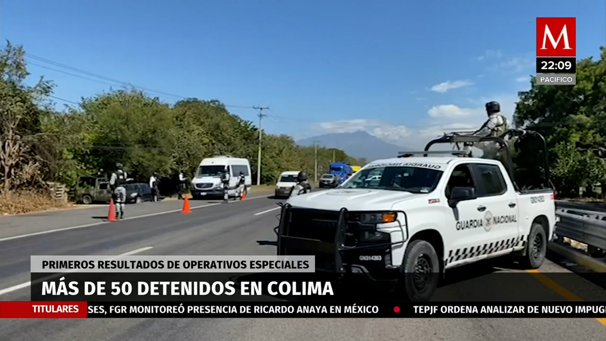 Gobernadora de Colima anuncia la detención de 54 personas