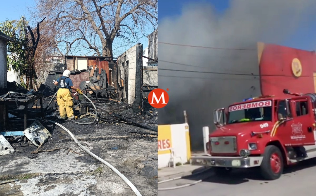 Incendio en Matamoros moviliza a Protección Civil y Bomberos