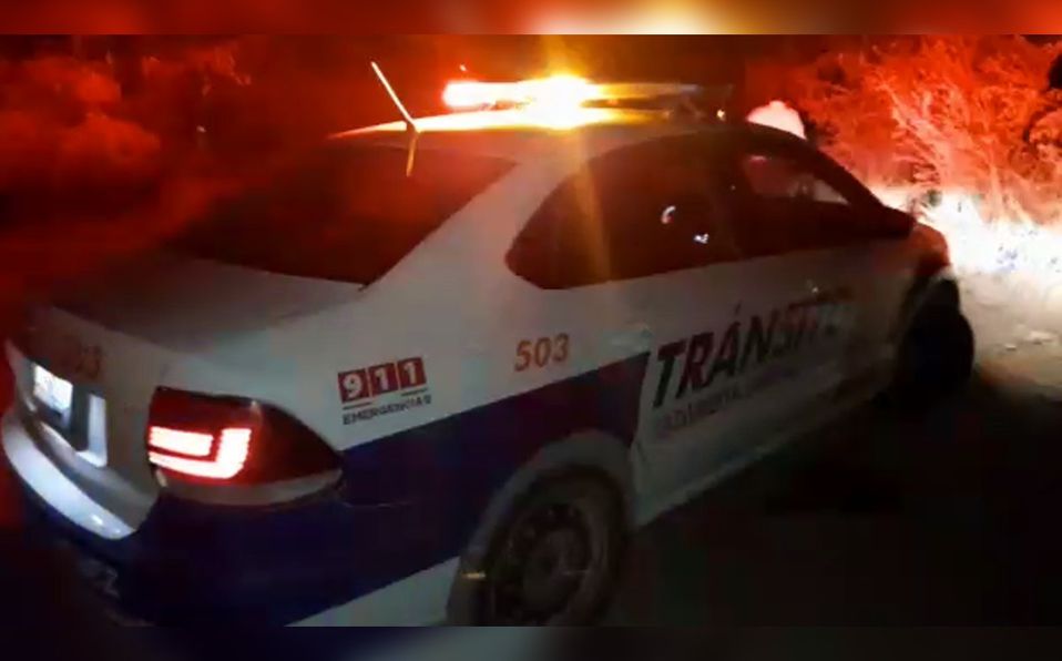 Motociclista muere tras chocar contra camioneta en Cadereyta, Nuevo León. ESPECIAL.