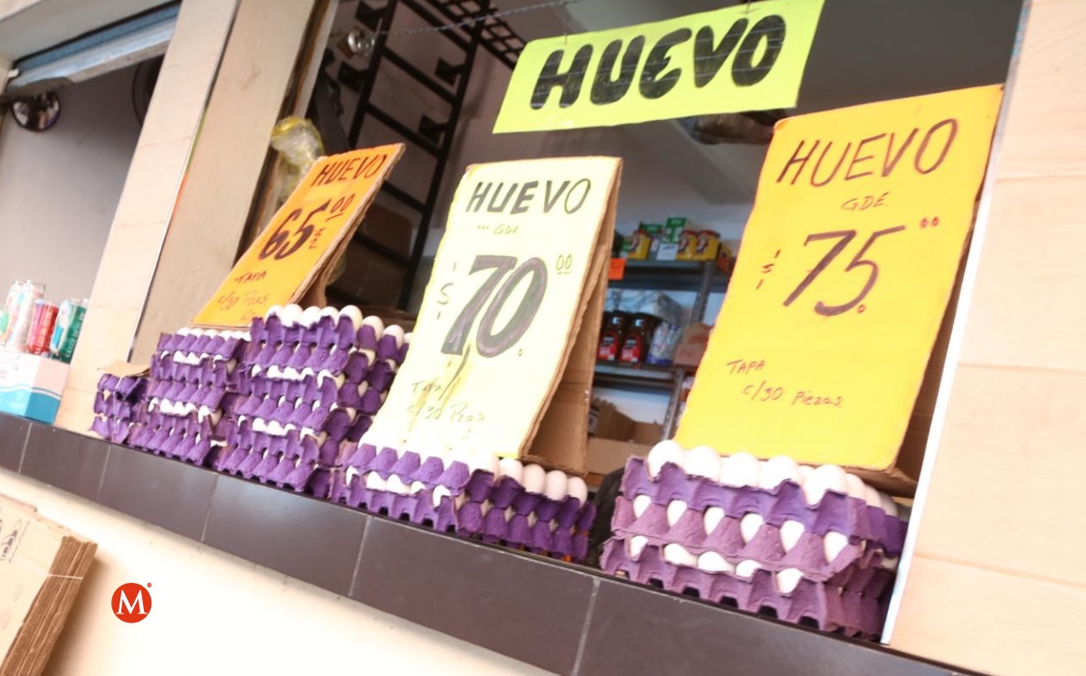 Precio del huevo en Tampico hoy 17 febrero 2022. (Yazmín Sánchez)
