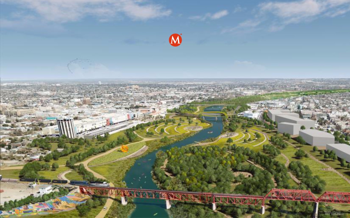 Los dos Laredos buscan construir un parque binacional. (@USAmbMex)