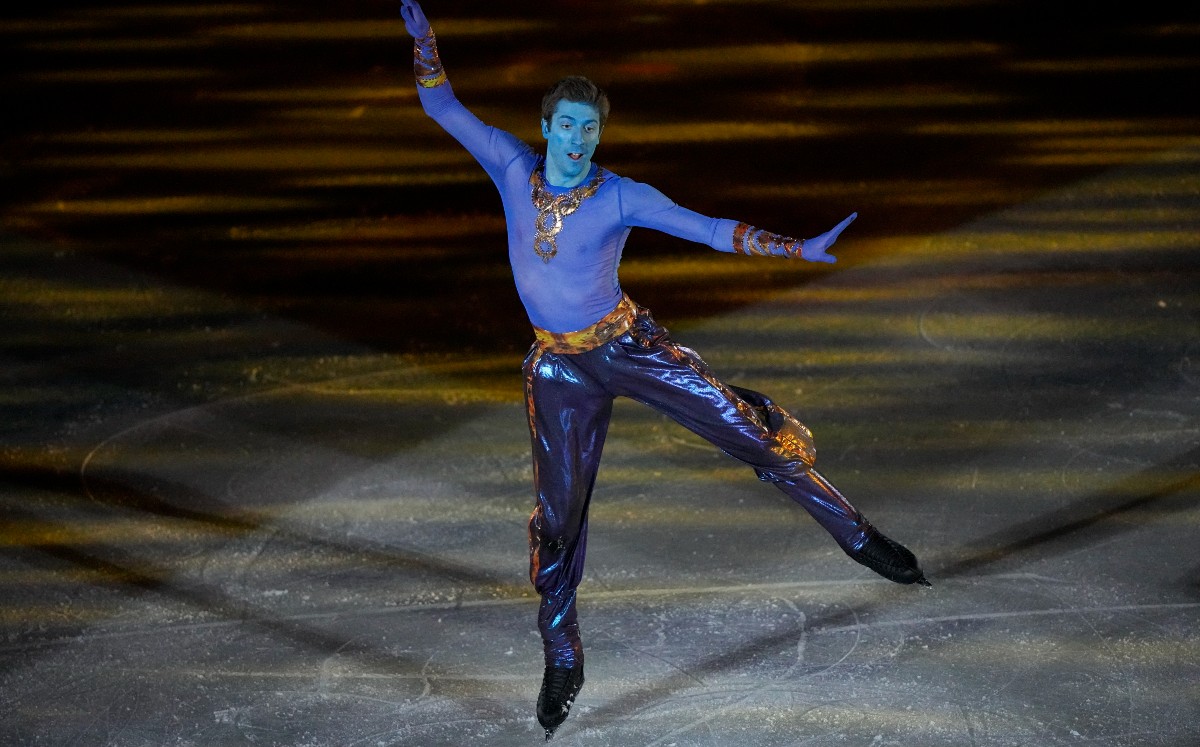 Aladín, entre lo mejor de la gala de patinaje artístico en Beijing 2022 (AP)