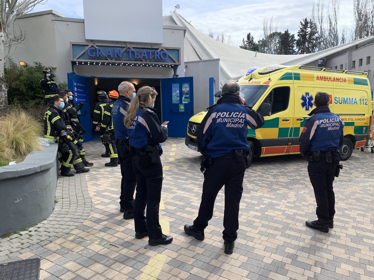 Elementos de seguridad se encuentran en el área. (Tomada de @EmergenciasMad)